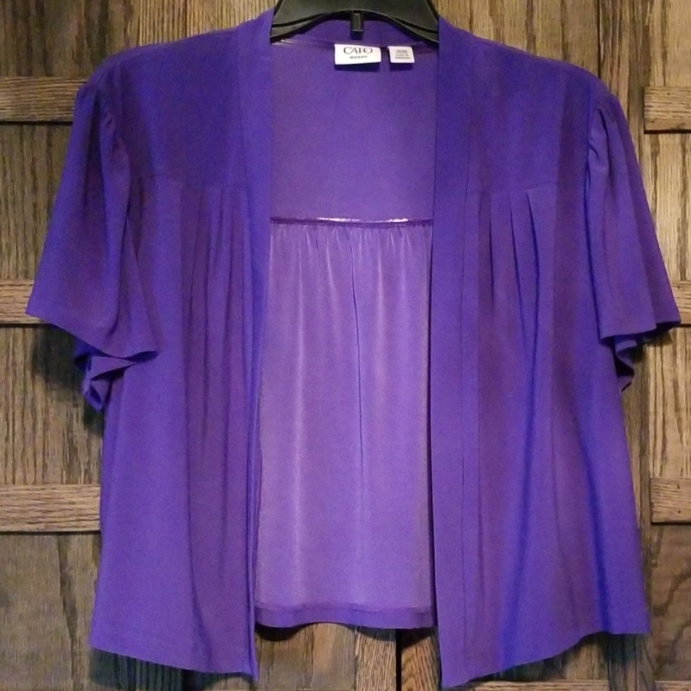 Womens purple shrug